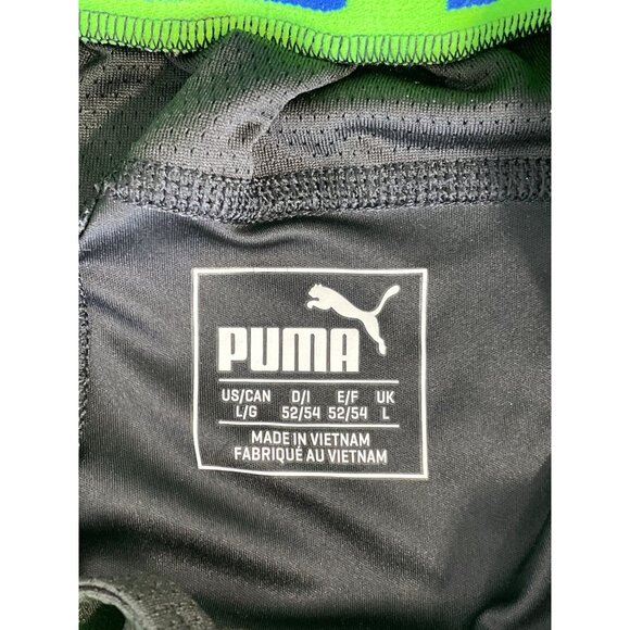 Puma DryCell Athletic Shorts Size Large Elastic Waist Colorblock Sporty Active - Picture 4 of 7